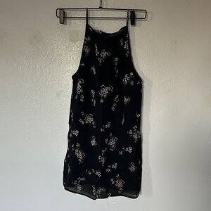 Reformation Floral Black Sleeveless Tank